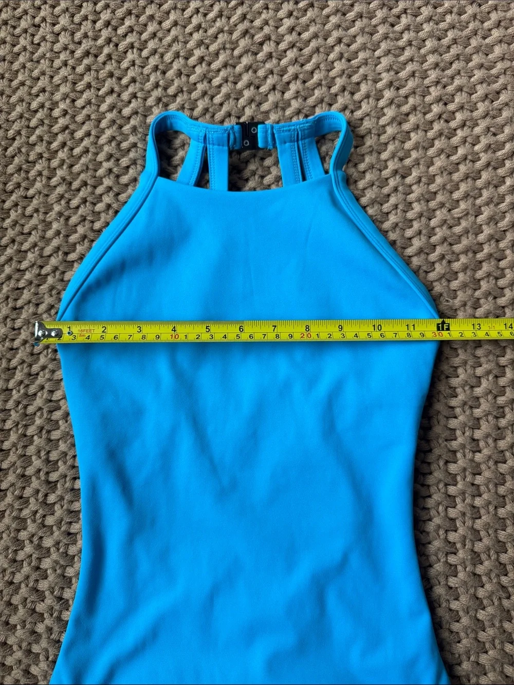 Jo + Jax Girls High Neck Leotard in Blue Size Youth Extra Large YXL 13